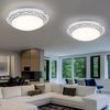 LED Deckenlampe, weiß, Glas, satiniert, rund, D 30 cm Bild 4