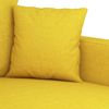 vidaXL 2-tlg. Sofagarnitur mit Kissen Hellgelb Stoff 3201653 Bild 5