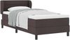 vidaXL Boxspringbett mit Matratze Dunkelbraun 90 x 190 cm Stoff 3339936 Bild 2