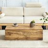 Couchtisch B 90 x T 50 x H 30 cm, MDF in Holzoptik, rechteckig, pflegeleicht, ohne Montage Bild 3