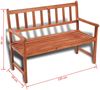 vidaXL Gartenbank 120 cm Massivholz Akazie 41448 Bild 5