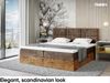 MEBLINI Boxspringbett LOFTY 2 200x200 cm mit Bettkasten - H4/Braun Samt Polsterbett - Doppelbett mit Topper & Taschenfederkern-Matratze Bild 3