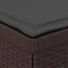 vidaXL 1-Sitzer Garten-Sofa mit Kissen Rattan-Look PP Braun 8011837 Bild 5