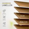 Sol Royal Jalousie Holzjalousie SolDecor JH3 Jalousie aus Holz in, 70x130cm, Eichenoptik, Tür- und Fensterjalousie Holz Blickschutz 3,5 cm breite Lamellen Bild 3