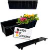 BURI 2 Euro-Paletten Blumenkästen-Einsätze inkl. Bewässerungsmatte | 37,3cm Schwarz | Pflanzkasten für Europalette Palette | Balkonkasten | Blumentopf | aus stabilen Kunststoff | Made in Germany Bild 2