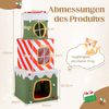 Weihnachtlicher Katzenbaum für Katzen im Innenbereich 120 cm niedliches Klettermöbel Bild 2