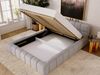 GRAINGOLD Alicante Polsterbett 160x200, Doppelbett mit Bettkasten und Kopfteil, Bouclé-Stoff, Hellgrau Bild 4