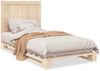 vidaXL Massivholzbett mit Kopfteil 100x200 cm Kiefer 3281533 Bild 2