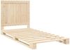 vidaXL Massivholzbett mit Kopfteil 100x200 cm Kiefer 3281533 Bild 3