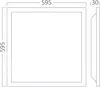 Braytron 5er Pack LED Backlight Panel 62x62 cm – 28W/36W/40W Leistungsumschaltbar & 3CCT 3000K/4000K Bild 5