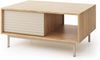 Beautysofa Couchtisch TERRA moderner Kaffeetisch mit Riffel-Front (in Eiche geölt & Cashmere), Breite: 100 cm Bild 2