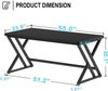 Computertisch LVB Industrie Design 140x60x75.5 cm Schwarz Bild 3