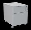 Rollcontainer, 2 Schübe, Farbe grau RAL 7035 pulverbeschichtet Bild 2
