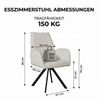 Jiexi Armlehnstuhl Armlehnstuhl, moderner Stuhl, Stoffmaterial, bequemes Schwammkissen Bild 4