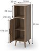 Midischrank Skara Eiche 30x90 cm Vicco Bild 2