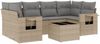 vidaXL 7-tlg. Garten-Sofagarnitur mit Kissen Beige Poly Rattan 3219918 Bild 2