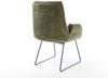 Esszimmerstuhl Clea-Flex Chenille Olive Kufengestell Schwarz Bild 5