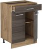 Küchenunterschrank R-Line Edelgrau 60 cm mit Schublade, ohne Arbeitsplatte Vicco Bild 4