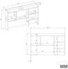 Raumhirsch Furniture Schreibtisch Schreibtischaufsatz, Regalaufsatz, Büroregal, Aufsatzregal (Maße 114 x 18 x 70 (H) cm, 5 Fächer), Platzsparend, Zusätzlicher Stauraum Bild 3