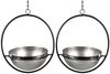 DanDiBo 2er Set Blumenampel Innen Metall Wand Hängepflanzen 53 cm 96087 M mit Topf Silber Pflanzenhänger Blumenhänger Topfhänger Blumen Blumentopfhänger Hängetopf Bild 2