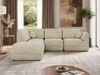Modulares Ecksofa NOARA 5M, L-Form Eckcouch mit Wellenfederung, freistehendes Ecksofa, Modernes Design - Beige Velvet - Links Bild 4