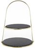 ECHTWERK Etagere Schiefer Etagere, Schiefer, mit 2 Ebenen Naturschiefer und Bügelgriff, Schieferplatten 25/ 30cm Bild 5