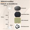 ZMH Außen-Stehlampe Solar Stehlampe Dimmbar LED Stehleuchte Weiß/Schwarz, LED fest integriert Bild 2