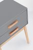 Kommode Narydon aus Kiefernholz, modernes Design mit 2 Schubladen, grau, kompakt für Dein Zuhause Bild 5