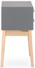 Kommode Narydon aus Kiefernholz, modernes Design mit 2 Schubladen, grau, kompakt für Dein Zuhause Bild 3