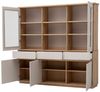 Lomadox Buffet SITTEN-61 204 cm breit, Eiche mit Kaschmir Beige, 5 Türen & 3 Schubkästen Bild 3