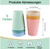 TUWENA Tasse 6 Kaffeetassen, Trinkbecher für Kinder und Erwachsene Bild 2