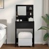 vidaXL Schlafzimmer-Frisiertische mit Regal Schwarz 80 x 39,6 x 135 cm 888998 Bild 4