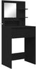 vidaXL Schlafzimmer-Frisiertische mit Regal Schwarz 80 x 39,6 x 135 cm 888998 Bild 2