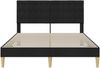 vidaXL Bettrahmen mit Kopfteil Schwarz 140 x 190 cm Stoff 42027793 Bild 4