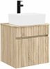 vidaXL Wandmontierte Waschbecken-Vanität Sonoma-Eiche 49 x 41 x 63 cm 890584 Bild 2