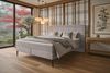 Boxspringbett Vento - Cordstoff - latte - 160x200 cm Bild 2