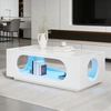 Merax Couchtisch hochglanz Sofatisch Beistelltisch mit LED-Beleuchtung & APP Steuerung (1-St), Wohnzimmertisch mit Stauraum und Kabelmanagement, 100x50x35cm Bild 3