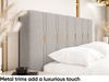 MEBLINI Polsterbett 160x200 ohne Lattenrost ohne Matratze – FABIO – Taupe Samt – Doppelbett ohne Bettkasten - Stauraumbett - Kopfteil Bett ohne Stauraum Bild 4