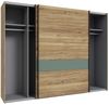 Kleiderschrank Winston / Whenua, Holzwerkstoff, Grün, Holzfarben, 270 x 211 x 61 cm Bild 4