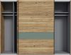 Kleiderschrank Winston / Whenua, Holzwerkstoff, Grün, Holzfarben, 270 x 211 x 61 cm Bild 3