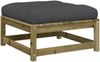 vidaXL Gartenhocker mit Kissen 2 Stk. Kiefernholz Imprägniert 838108 Bild 5