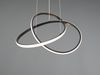 LED Pendelleuchte MANSA Schwarz, Metall Spiralschirm geschwungen, Ø 50cm Bild 4