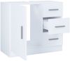 VCM Badmöbel Waschbeckenunterschrank Zalo 917463 Weiß H. 56 x B. 63 x T. 30 cm Bild 4