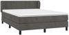 vidaXL Polsterbett mit Matratze Dunkelgrau 140x200 cm Samt Bild 3
