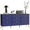 UEV Kommode modern Sideboard schmal Mehrzweckschrank für Kleidung Dokumente (Packung, Schubladenschrank mit Kippsicherung für Wohnzimmer Schlafzimmer Flur), TV Board Schubladenschrank Buffet 150x34x74cm Aufbewahrungsschrank Bild 4