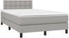 Boxspringbett mit Matratze & LED Stoff Hellgrau 120x200 cm, Härtegrad: H2 [3133461] Bild 3