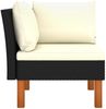 vidaXL 3-tlg. Garten-Lounge-Set Poly Rattan und Eukalyptus Massivholz 315766 Bild 4