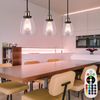 Vintage RGB LED Pendelleuchte aus Glas für Ihren Wohnraum Bild 2