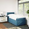vidaXL Boxspringbett mit Matratze Dunkelblau 80x200 cm Samt 3286160 Bild 3