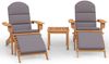 vidaXL 3-tlg. Garten-Lounge-Set Adirondack Massivholz Akazie 3152126 Bild 2